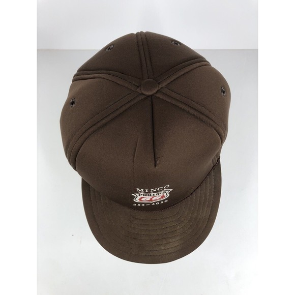 Vintage Phillips 66 Minco, OK Brown Snapback Trucker Hat Cap - Picture 7 of 10